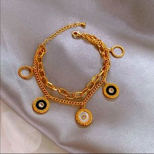 Rose Gold Stainless Steel Roman numerals Bracelets